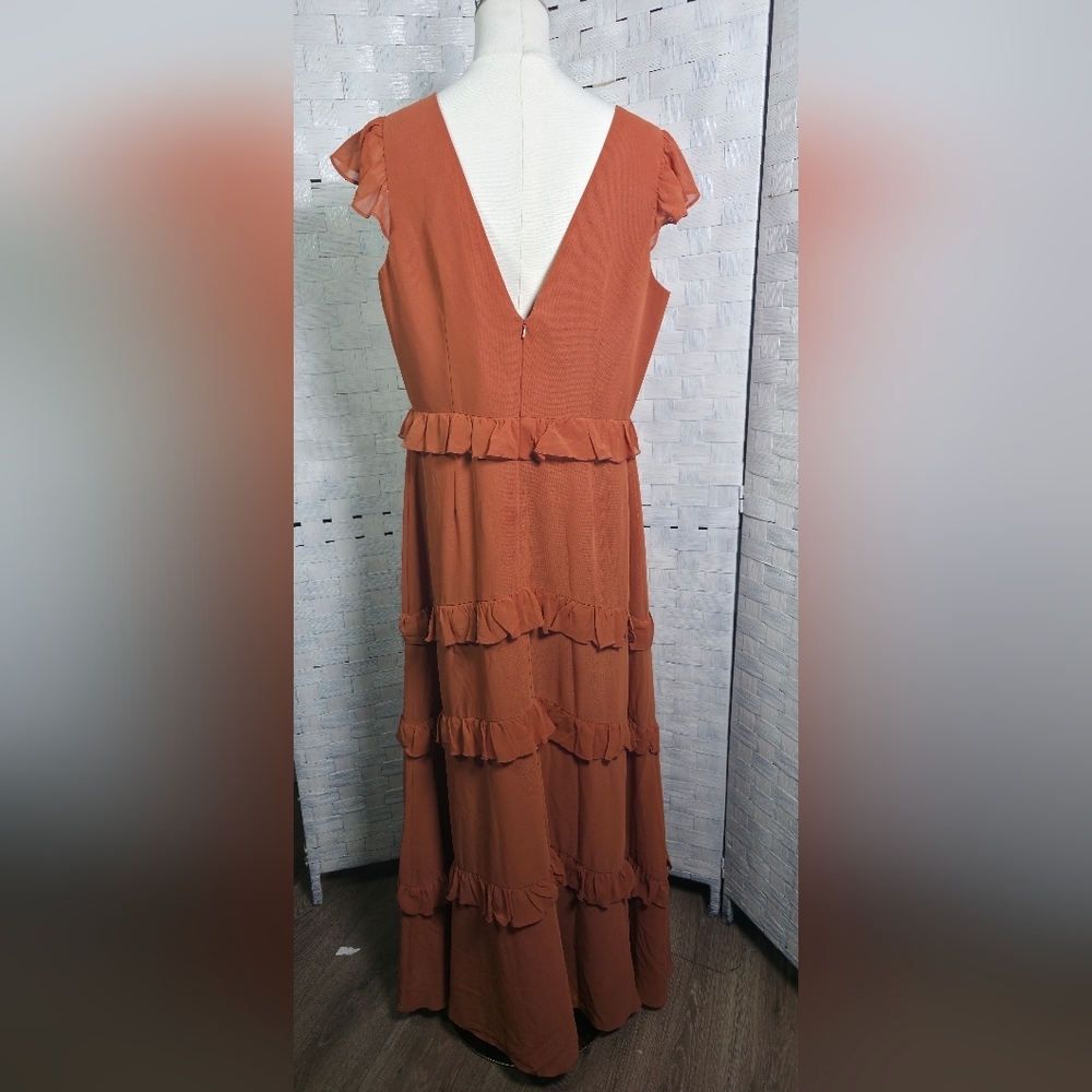 REVELRY Ruffle Maxi Dress - Picture 5 of 9